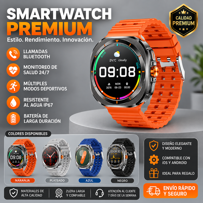 Smartwatch Premium Reloj Inteligente Llamadas Bluetooth Deportivo iOS Android